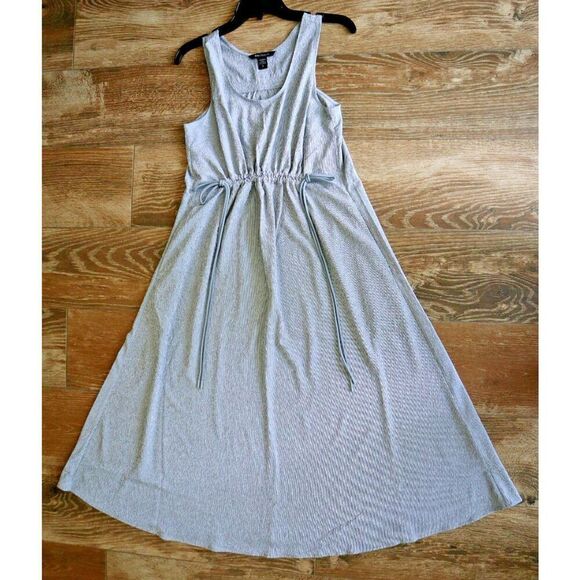 Athleta 601555-00 Women's Sz Large Gray/Silver Echo Midi Tank Dress - Picture 9 of 11